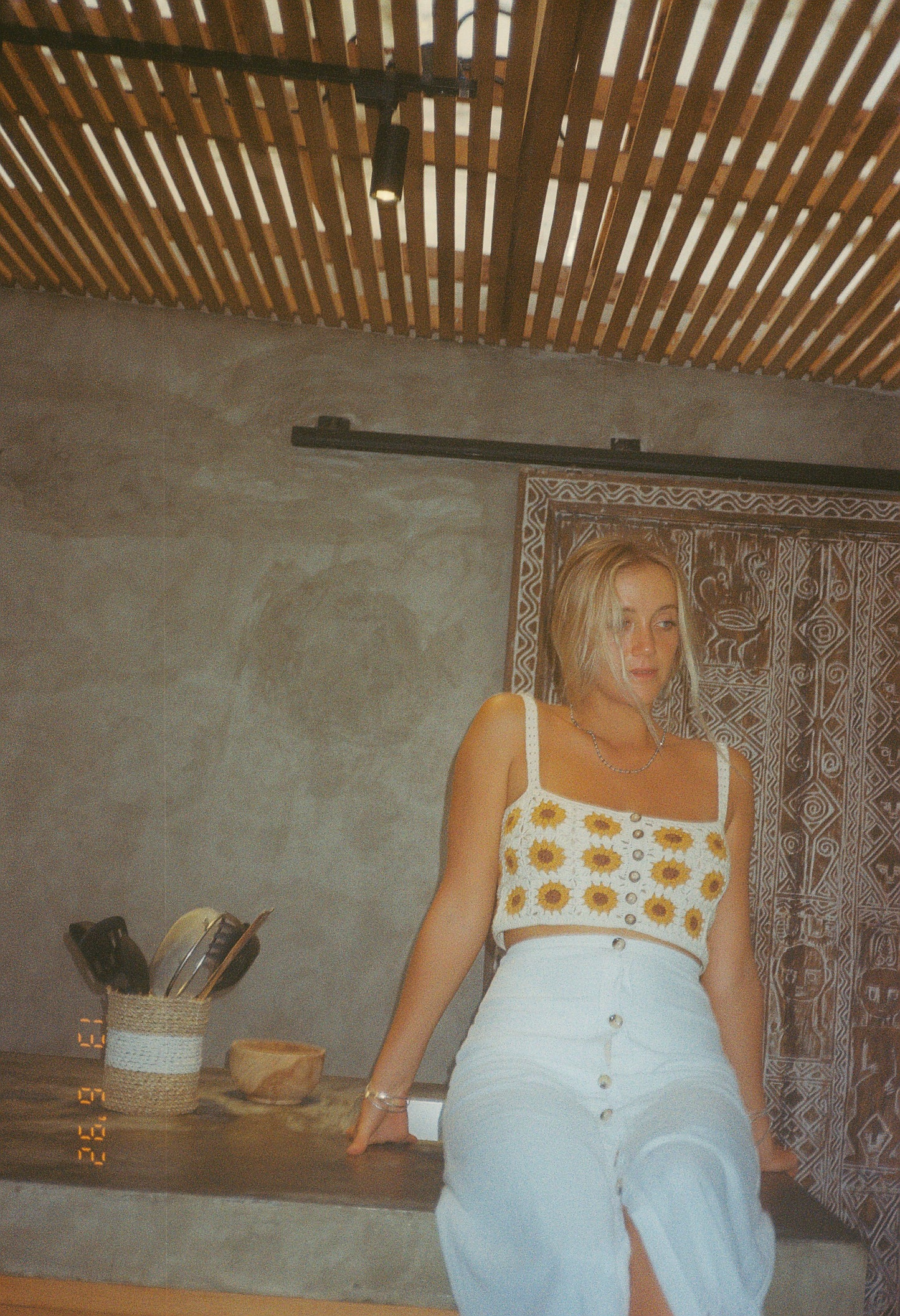 Flynn Box Cut Top - Sunflower