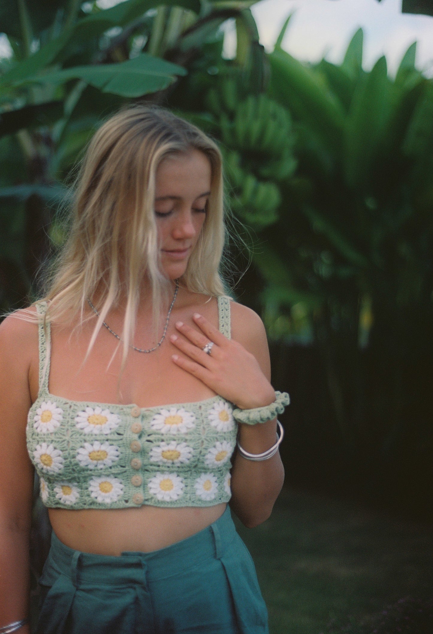 Flynn Box Cut Top - Daisy