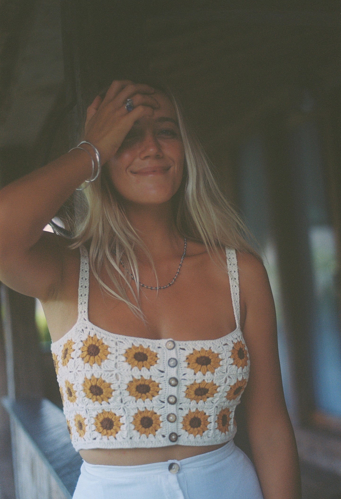 Flynn Box Cut Top - Sunflower